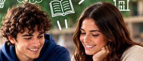 Due studenti studiano insieme con un computer
