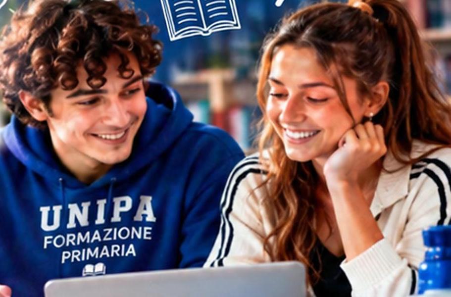 Due studenti studiano insieme con un computer