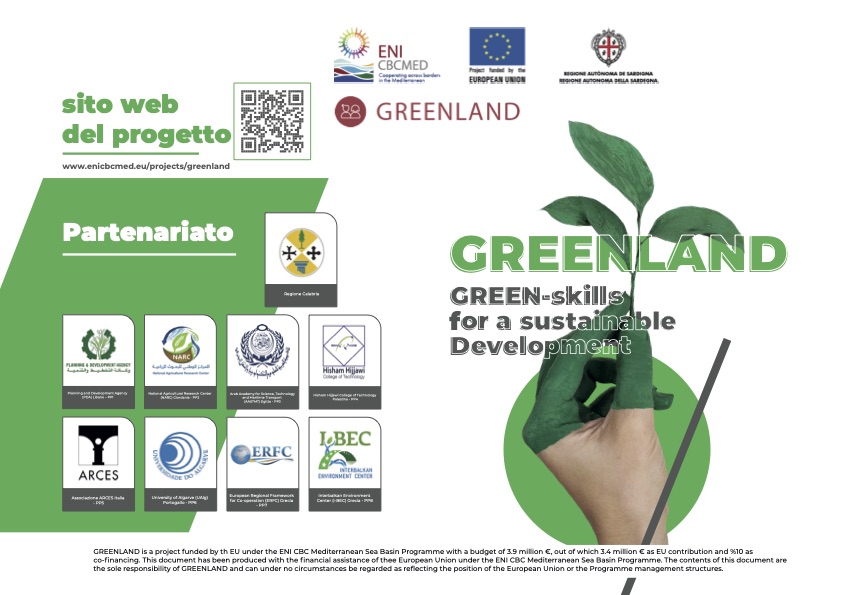 PROGETTO “GREENLAND”: GREEN-skiLls for a sustAiNable Development FORMAZIONE PER IL TUO FUTURO